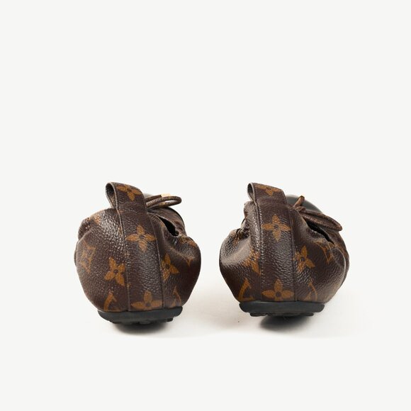 Louis Vuitton Flirty Monogram Canvas Cap-Toe Bow Flats - Picture 4 of 11